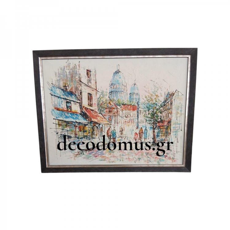 ``ΜΟΝΜΑΡΤΗ 2`` ΛΑΔΙ ΣΕ ΚΑΜΒΑ ΜΕ ΜΑΥΡΗ-ΑΣΗΜΙ ΚΟΡΝΙΖΑ Ξύλο 0.43*0.34