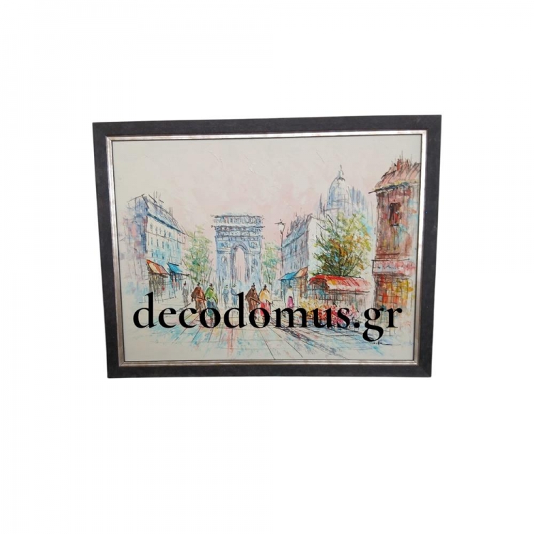 ``ΑΨΙΔΑ ΤΟΥ ΘΡΙΑΜΒΟΥ`` ΛΑΔΙ ΣΕ ΚΑΜΒΑ ΜΕ ΜΑΥΡΗ-ΑΣΗΜΙ ΚΟΡΝΙΖΑ Ξύλο 0.43*0.34