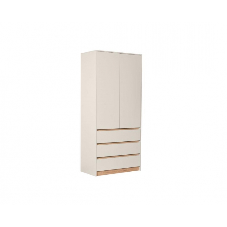 Ντουλάπα NORDIC 2V3F κασμίρ/ artisan 93,5x205x52 Μελαμίνη M0.935Π0.52Υ2.05