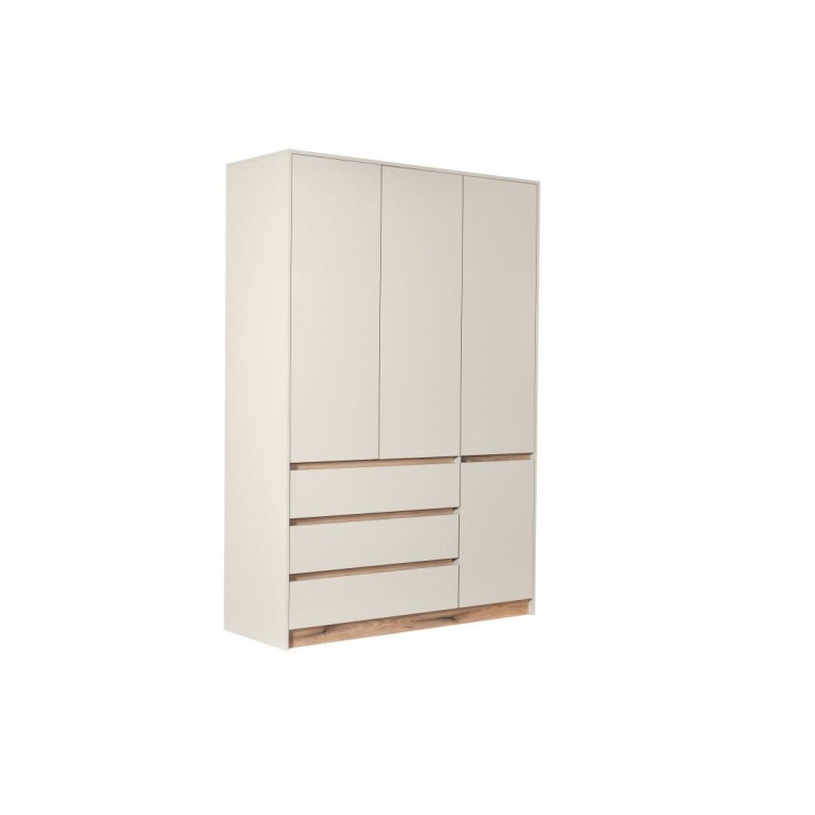 Ντουλάπα NORDIC 4V3F κασμίρ/ artisan 138,5x205x52 Μελαμίνη M1.385Π0.52Υ2.05
