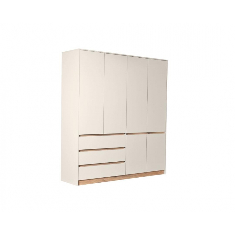 Ντουλάπα NORDIC 6V3F κασμίρ/ artisan 183,5x205x52 Μελαμίνη M1.835Π0.52Υ2.05