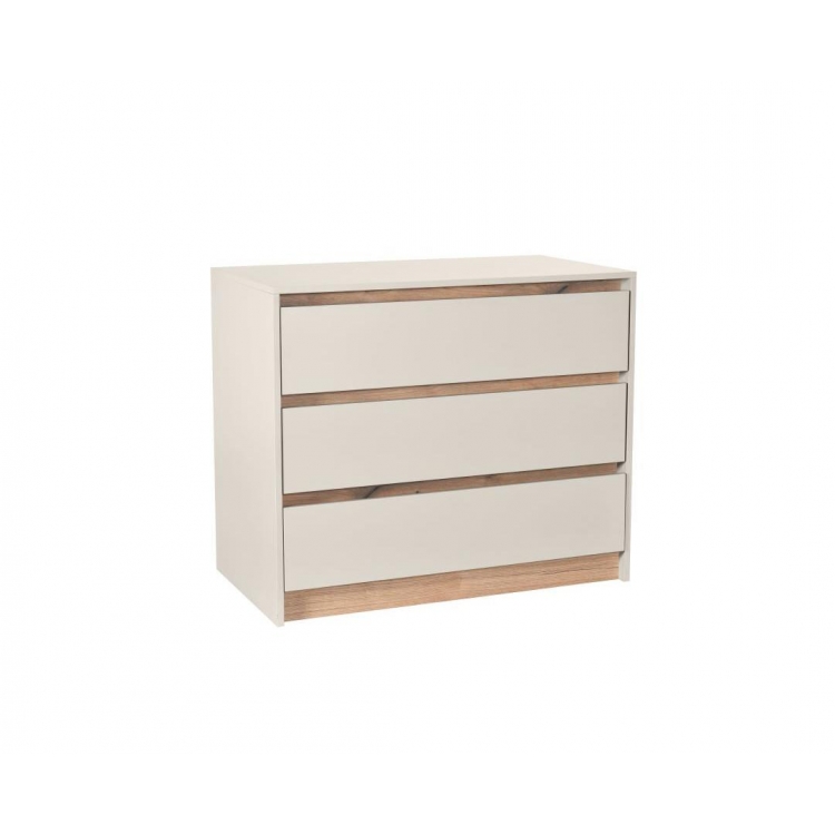 Συρταριέρα NORDIC 3F κασμίρ/ artisan 93,5x79x52 Μελαμίνη M0.935Π0.52Υ0.79
