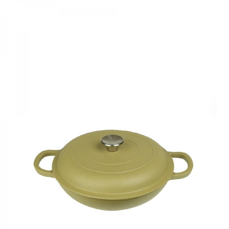 VOLCANO ΚΑΤΣΑΡΟΛΑ ΡΗΧΗ CAST-IRON ΧΑΚΙ ΜΕ ΣΜΑΛΤΟ 3200ML 30ΕΚ. Μέταλλο M0.40Π0.30Υ0.14