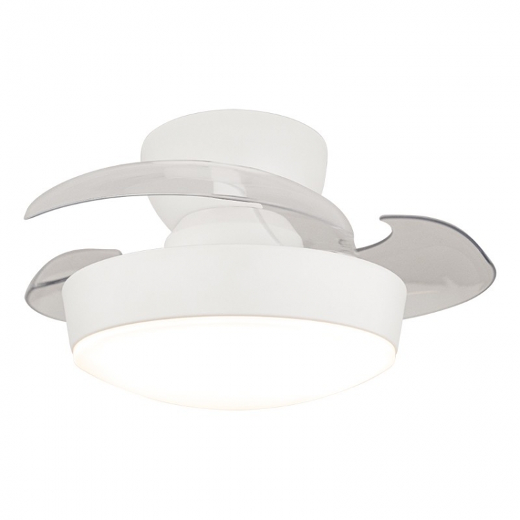 ΑΝΕΜΙΣΤΗΡΑΣ ΟΡΟΦΗΣ ΜΕ ΦΩΣ LED 20W 3000K-4000K-6500K ΛΕΥΚΟ ΜΑΤ ΜΕΤΑΛΛΟ - ΔΙΑΦΑΝΑ ΠΟΛΥΚΑΡΒΟΝΙΚΑ ΠΤΕΡΥΓΙΑ Μέταλλο Φ0.55*Υ0.21