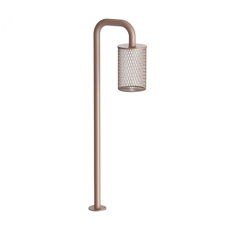 ΚΟΛΩΝΑΚΙ LED ΕΞΩΤΕΡΙΚΟΥ ΧΩΡΟΥ 6W 3000K ΣΑΓΡΕ ΚΑΦΕ ΑΛΟΥΜΙΝΙΟΥ - ΑΚΡΥΛΙΚΟ IP54 Αλουμίνιο Μ0.262Π0.115Υ0.80