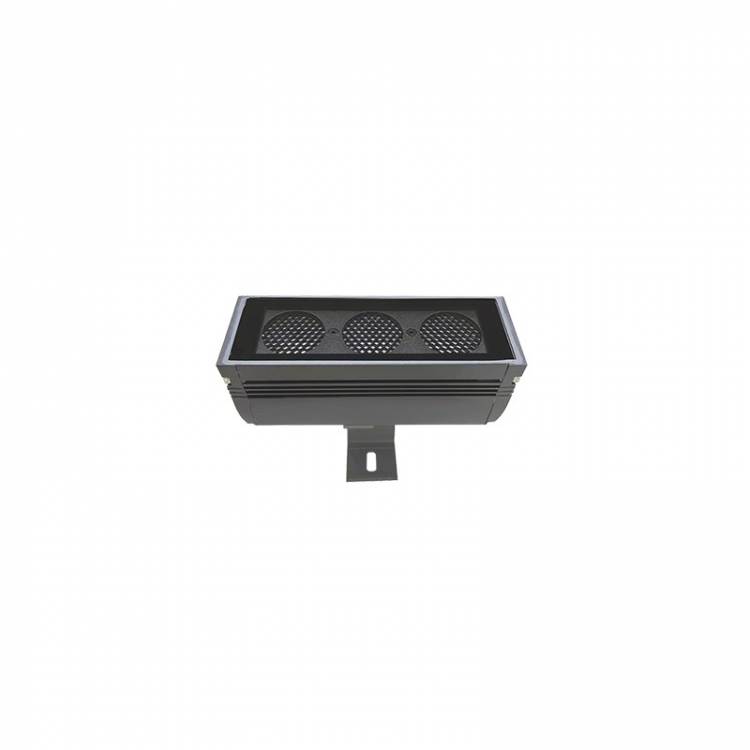 ΦΩΤΙΣΤΙΚΟ ΔΙΑΧΥΣΗΣ ΤΟΙΧΟΥ LED 9W -220V 3000K ΓΡΑΦΙΤΗΣ ΑΛΟΥΜΙΝΙΟΥ IP65 Γυαλί Μ0.16Π0.055Υ0.126