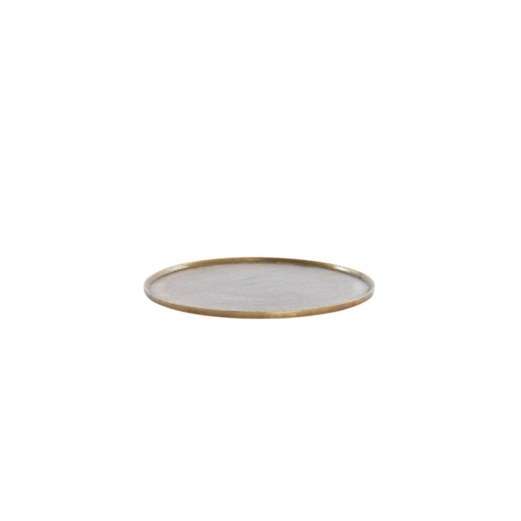 Δίσκος Φ40x1,5 εκ. MAES χρώματος antique bronze Light & Living Μέταλλο Φ0.40*Υ0.015
