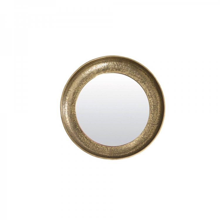 Καθρέφτης Φ89 cm NAZARA σε απόχρωση αντικέ μπρονζέ Light & Living Μέταλλο Φ0.89*Π0.11