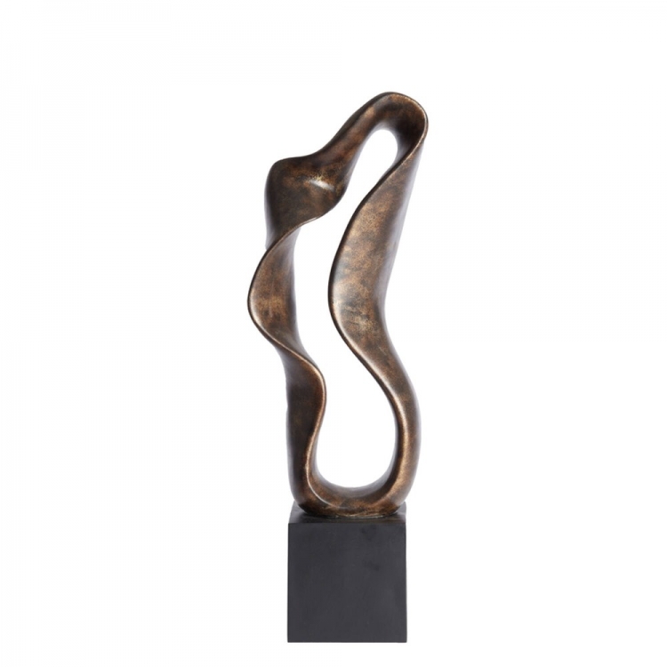 Διακοσμητικό γλυπτό 21,5x15x69,5 cm NAJAC μπρονζέ αντικέ και μαύρο Light & Living Συνθετικό Μ0.215Π0.15Υ0.695