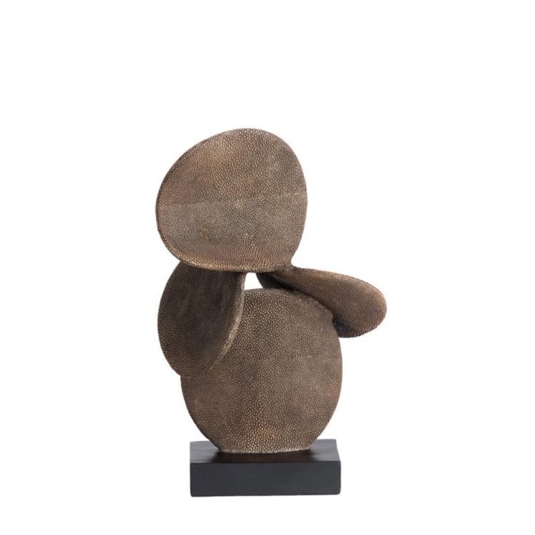 Διακοσμητικό γλυπτό AXIS 28x19x45 cm, σκούρο καφέ και μαύρο, Light & Living Συνθετικό Μ0.28Π0.19Υ0.45