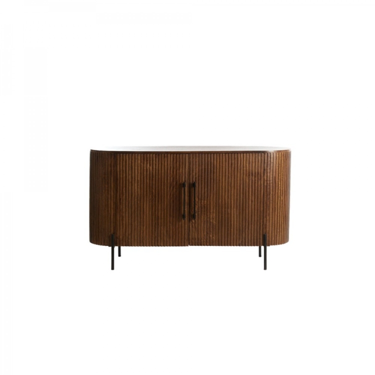 Μπουφές DUMOSI 140x40x78 εκ. από ξύλο σε σκούρο καφέ χρώμα Light & Living Ξύλο Μ1.40Π0.40Υ0.78