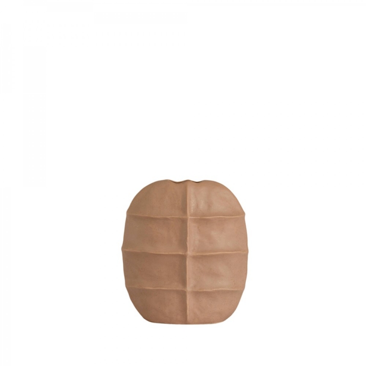 Διακοσμητικό βάζο MANTU κεραμικό, 25x12,5x28 εκ., σε ματ απόχρωση παλαιού ροζ, Light & Living Κεραμικό Μ0.25Π0.125Υ0.28