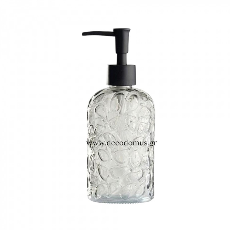 DAY DISPENSER ΓΥΑΛΙΝΟ 3 ΧΡΩΜΑΤΑ ASS. 400 ML (4XLIGHT GREY/4XDARK GREY/4XBLACK) Γυαλί Υψος:19Μήκος:7,8Πλάτος:7,8