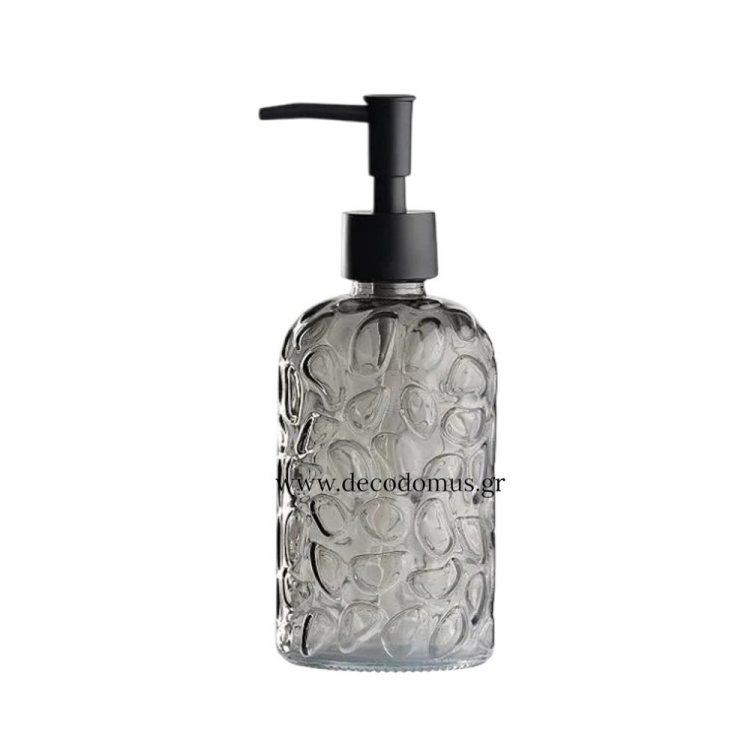DAY DISPENSER ΓΥΑΛΙΝΟ 3 ΧΡΩΜΑΤΑ ASS. 400 ML (4XLIGHT GREY/4XDARK GREY/4XBLACK) Γυαλί Υψος:19Μήκος:7,8Πλάτος:7,8
