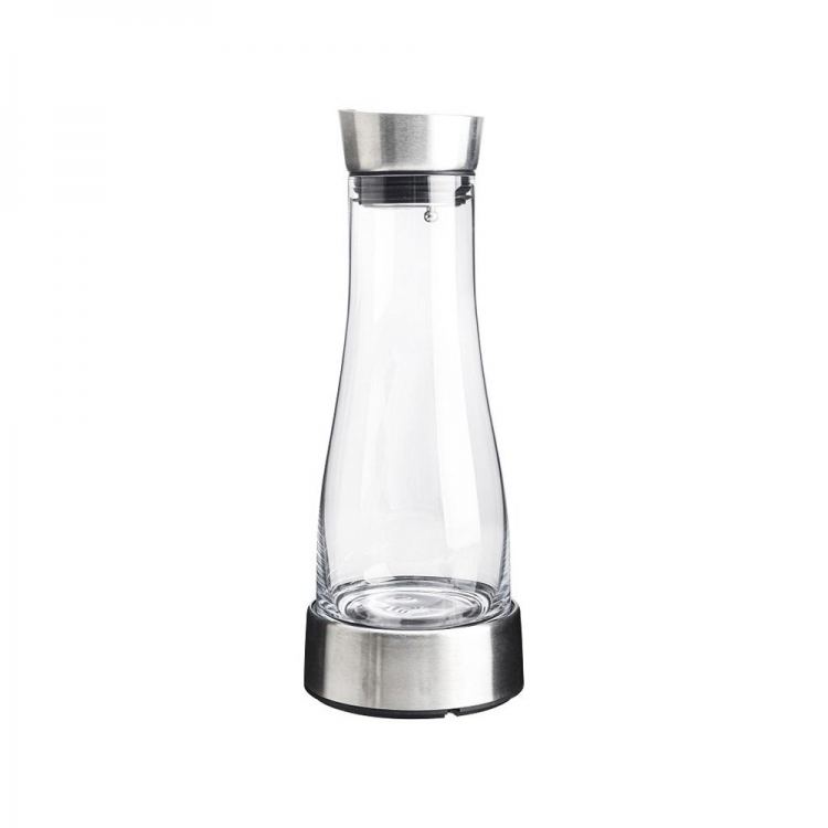 ΚΑΡΑΦΑ ΨΥΧΟΜΕΝΗ ΓΥΑΛΙΝΗ 1200ML ΜΕ ΑΝΟΞ. ΠΩΜΑ/ΒΑΣΗ ΚΑΙ ΠΑΓΟΚΥΣΤΗ 13X13X33EK. Γυαλί Υψος:33Μήκος:13Πλάτος:13