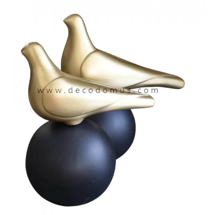 SOPHIA ΠΕΡΙΣΤΕΡI S GOLD/BLACK SPHERE Κεραμικό 17.5x14.5x16 CM