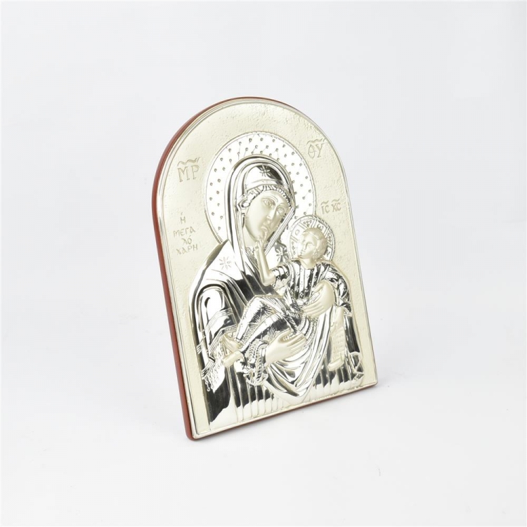 ΕΙΚΟΝΑ ΑΣΗΜΕΝΙΑ ΠΑΝΑΓΙΑ & ΧΡΙΣΤΟΣ Ξύλο 16*10*22 CM