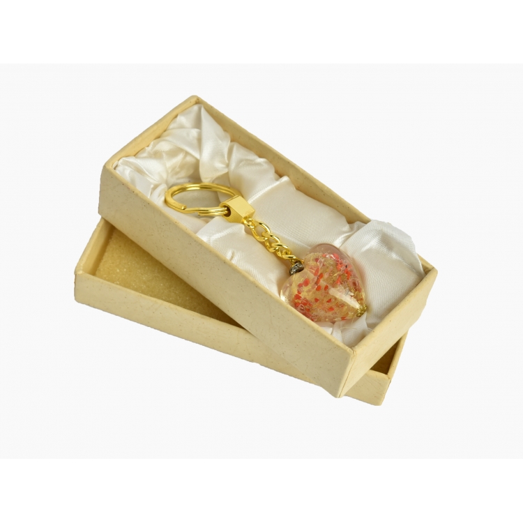 ΜΠΡΕΛΟΚ ΚΑΡΔΙΑ ΦΥΣΗΤΟ ΜΕ ΧΡΥΣΟ Μέταλλο 16Χ3,5