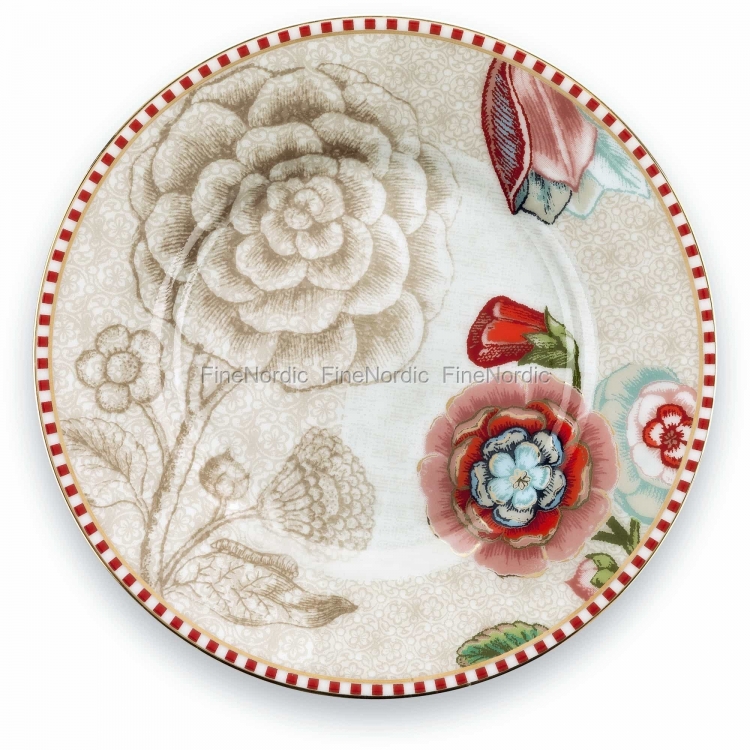 ΠΙΑΤΟ ΠΑΣΤΑΣ SPRING TO LIFE OFF-WHITE 6 ΤΜΧ Πορσελάνη Φ17.5