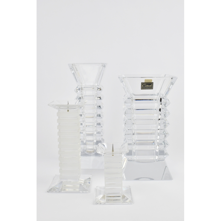 ΒΑΖΟ ΤΕΤΡΑΓΩΝΟ ΜΕ ΕΠΑΝΑΛΗΨΗ ΜΕΓΑΛΟ Κρύσταλλο Φ12.5*12.5*22Υ