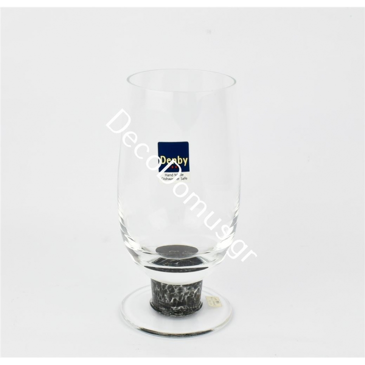 ΠΟΤΗΡΙ ΝΕΡΟΥ ΜΕ ΜΑΥΡΟ ΠΟΔΙ ΧΑΜΗΛΟ Κρύσταλλο Φ8*17