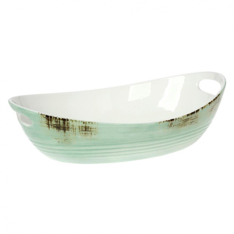 ΣΑΛΑΤΙΕΡΑ  ΟΒΑΛ ΒΕΡΑΜΑΝ COUNTRY Πορσελάνη 38*22*10