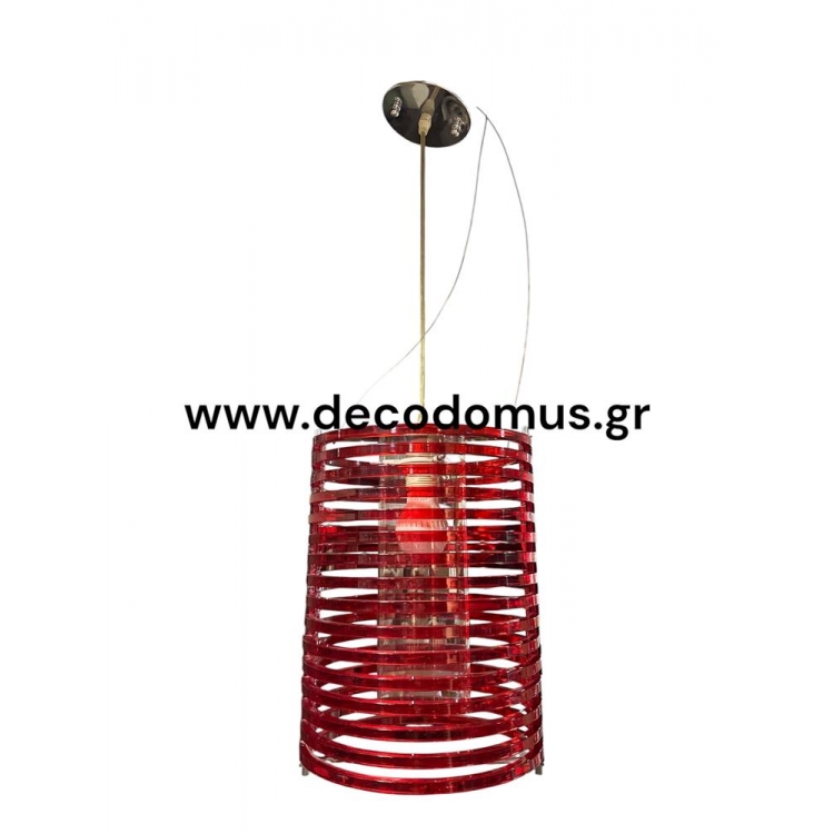 ΦΩΤΙΣΤΙΚΟ ΜΟΝΟΦΩΤΟ ΚΟΚΚΙΝΟ Plexiglass Φ25*36