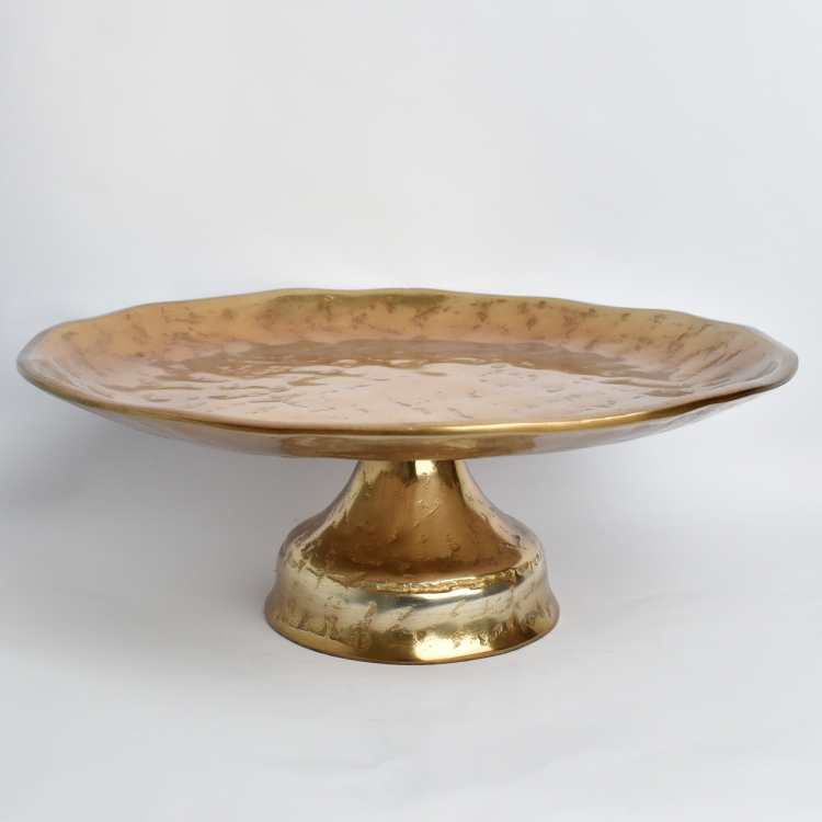 ΠΙΑΤΕΛΑ ΜΕ ΠΟΔΙ BRONZE Αλουμίνιο Φ37*16