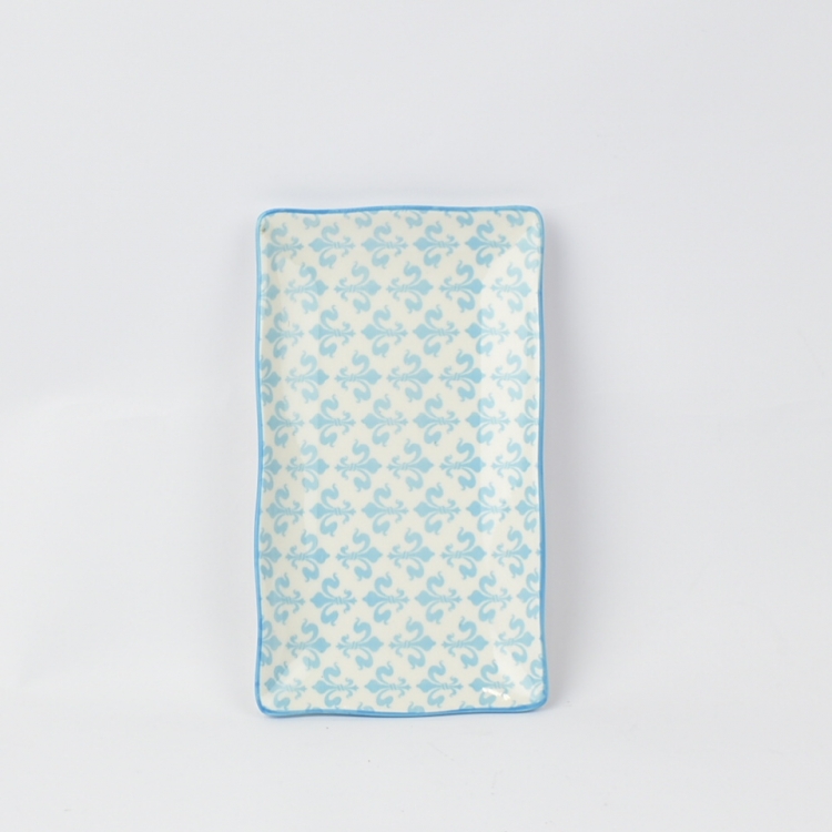 ΠΙΑΤΟ ΟΡΘΟΓΩΝΙΟ LAYLA ΓΑΛΑΖΙΟ Stoneware 24.5*16.5*2.5