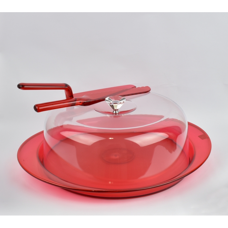 ΤΟΥΡΤΙΕΡΑ (ΔΙΣΚΟΣ - ΚΑΠΑΚΙ - ΣΠΑΤΟΥΛΑ - ΜΑΧΑΙΡΙ ) 4 ΤΜΧ Plexiglass 39*30*14