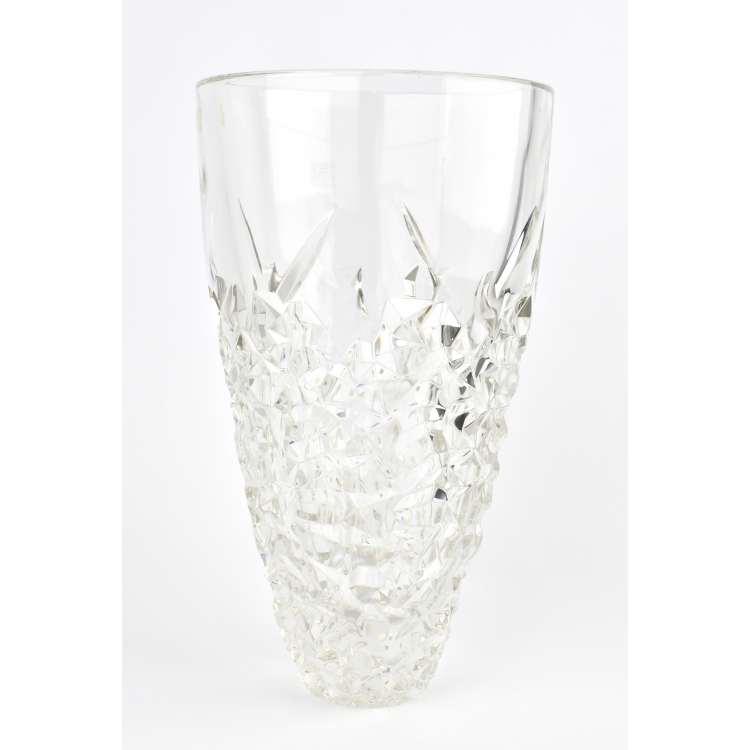 ΒΑΖΟ ΜΕ ΑΝΑΓΛΥΦΑ ΤΕΤΡΑΓΩΝΑ Κρύσταλλο Φ18*32