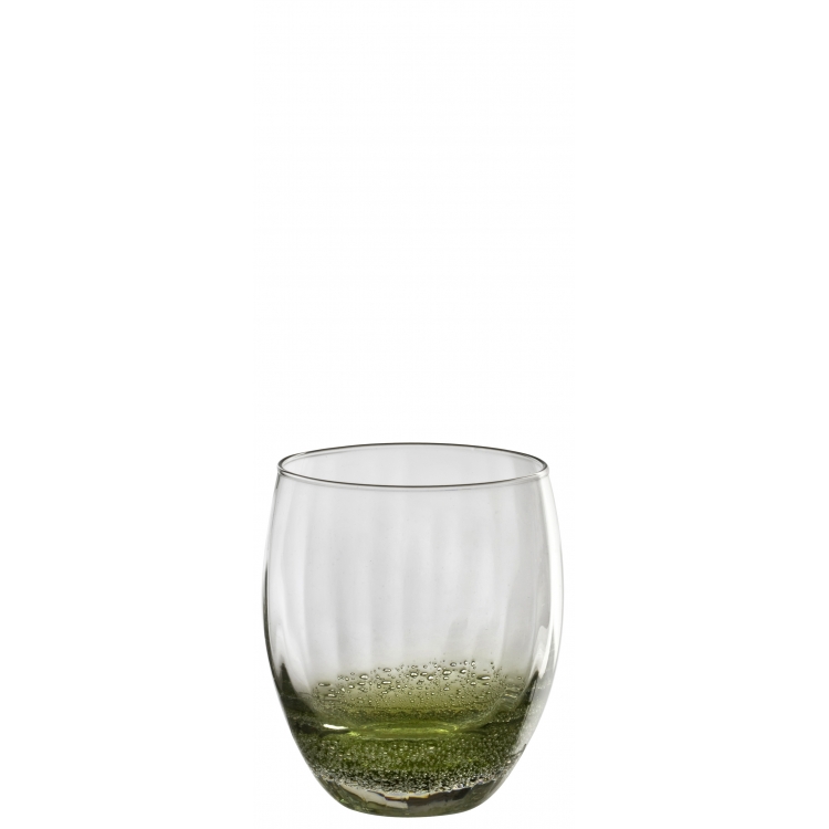 ΠΟΤΗΡΙ ΟΥΣΚΙ ILLUSION ΜΕ ΠΡΑΣΙΝΕΣ ΦΥΣΑΛΙΔΕΣ 6 ΤΜΧ Φυσητό γυαλί Φ8.5*10.5Y