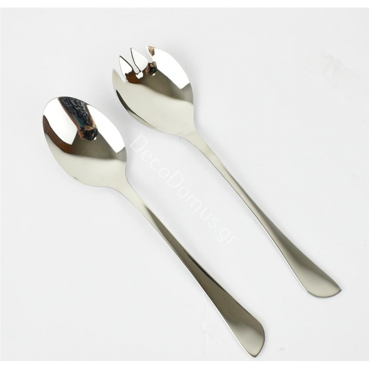 ΚΟΥΤΑΛΕΣ ΣΑΛΑΤΑΣ ΣΕΤ 2ΤΜΧ 18/10 LOTUS Inox 20*4.6