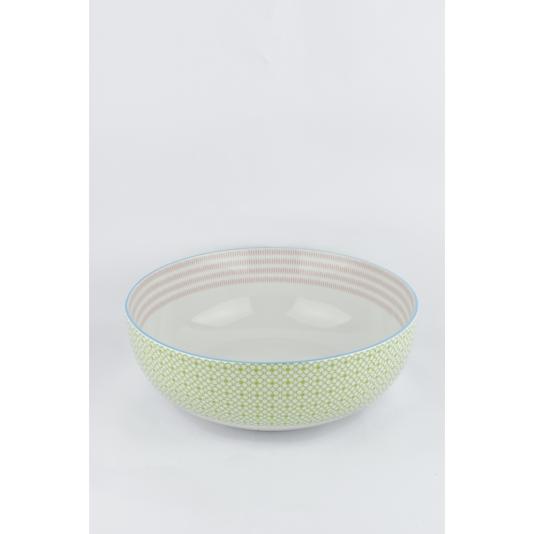 ΣΑΛΑΤΙΕΡΑ ΛΑΧΑΝΙ-ΣΙΕΛ-ΡΟΖ Kaemingk Πορσελάνη Φ29*10