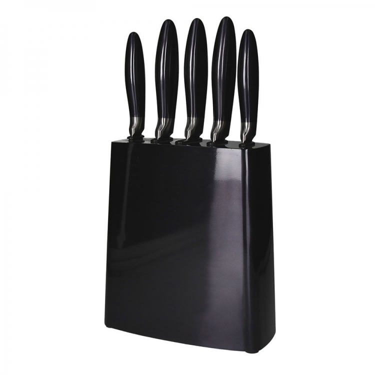 ΜΑΧΑΙΡΙΑ ΣΕΤ 5ΤΜΧ ΜΕ ΒΑΣΗ ΜΑΥΡΗ Inox 8*20*36