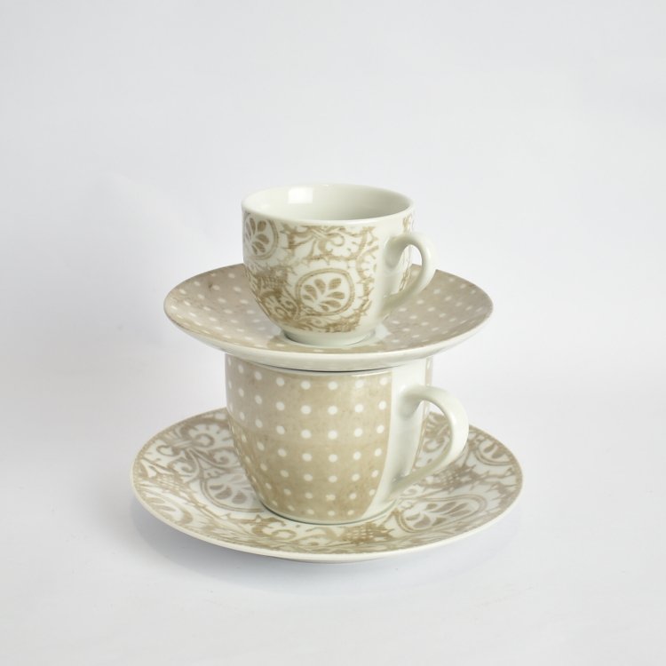 ΠΟΤΗΡΙ ΤΣΑΓΙΟΥ ΚΑΦΕ ΣΕΤ6 Πορσελάνη Φ8*11*6,5