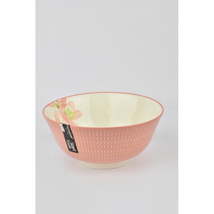 ΜΠΟΛ ΣΕΡΒΙΡΙΣΜΑΤΟΣ ΡΟΖ Stoneware Φ15,5x7Υ