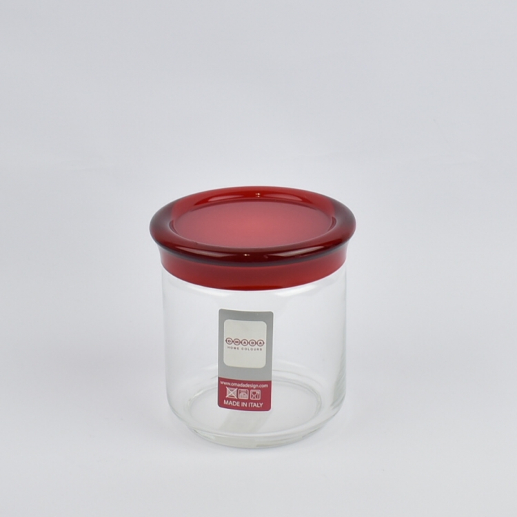 ΒΑΖΟ ΑΠΟΘΗΚΕΥΤΙΚΟ ΜΕ ΚΟΚΚΙΝΟ ΚΑΠΑΚΙ Γυαλί 11,5*12,5Y