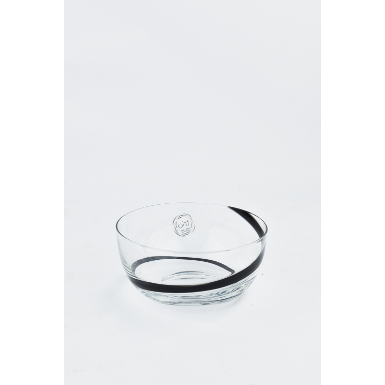 ΜΠΟΛ ΜΕ ΜΑΥΡΕΣ ΓΡΑΜΜΕΣ 6ΤΜΧ Φυσητό γυαλί Φ12Χ6