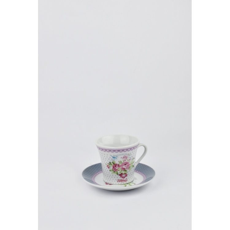 ΠΟΤΗΡΙΑ ΚΑΦΕ VINTAGE FRAME 6 ΤΜΧ Πορσελάνη Φ6.5*8.5*6