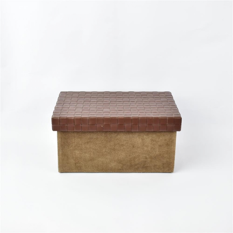 ΚΟΥΤΙ ΑΠΟΘΗΚΕΥΣΗΣ ΚΑΦΕ ΑΝΟΙΧΤΟ Δέρμα 24,5*16,5*12