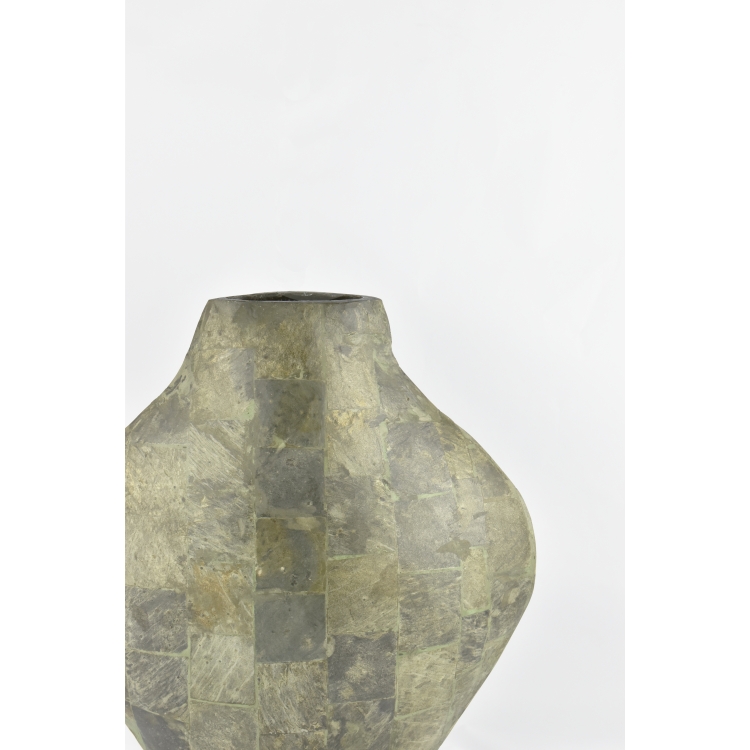 ΒΑΖΟ ΜΕ ΟΨΗ ΠΕΤΡΑΣ ΠΡΑΣΙΝΟ Kaemingk Πέτρα 35*12*40