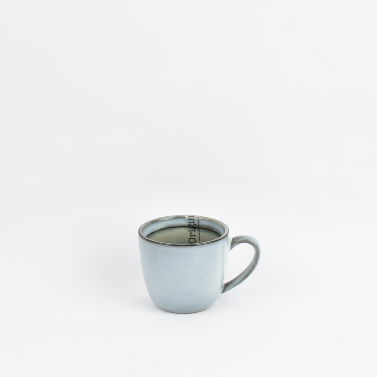 ΚΟΥΠΑ ΓΚΡΙ ΜΕ ΧΑΚΙ 6ΤΜΧ Stoneware Φ8Χ11,5Χ7Υ