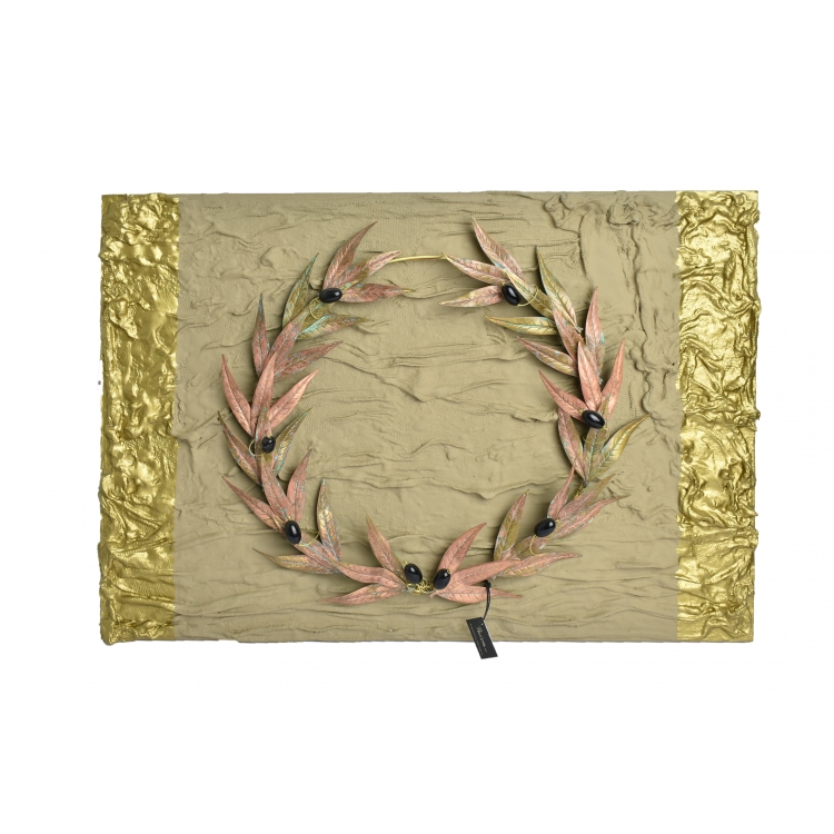 ΣΤΕΦΑΝΙ ΚΑΦΕ ΜΠΡΟΝΖΕ ΧΕΙΡΟΠΟΙΗΤΟ ΕΠΙΤΟΙΧΙΟ Χαλκός 50*36