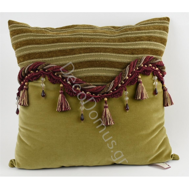 ΜΑΞΙΛΑΡΙ ΛΑΔΙ ΜΕ ΚΑΦΕ ΜΕ ΓΕΜΙΣΗ Βελούδο 48*44