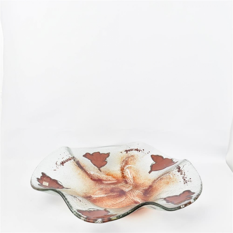 ΠΙΑΤΕΛΑ ΦΥΣΗΤΟ ΚΑΙ ΜΠΡΟΥΝΤΖΟΣ Γυαλί Φ35*8