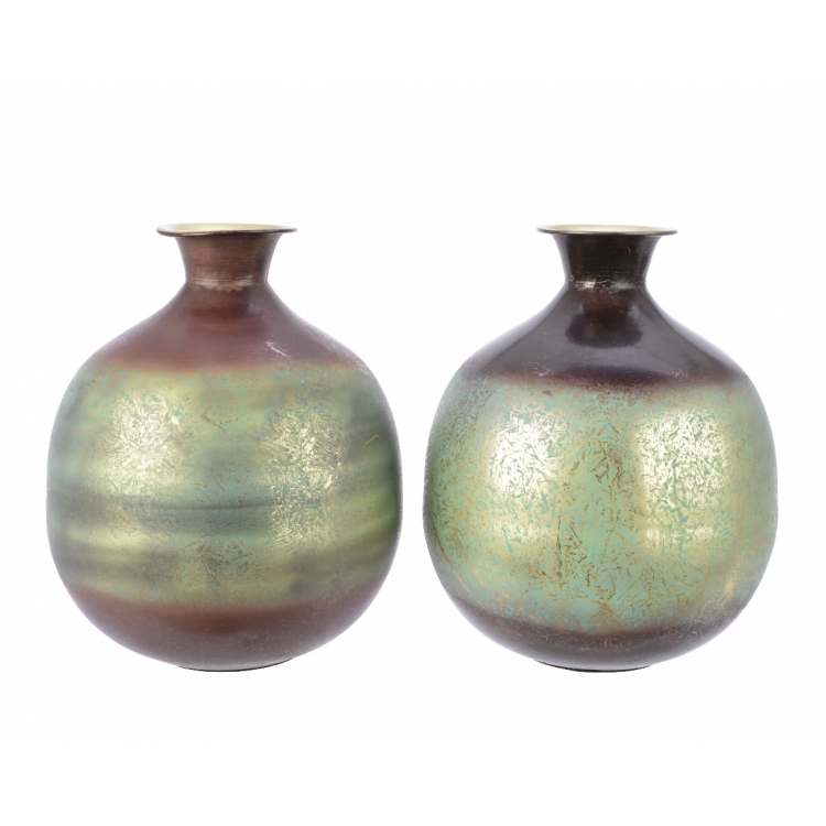 ΒΑΖΟ ΠΡΑΣΙΝΟ ΚΑΦΕ Μέταλλο Φ25*31