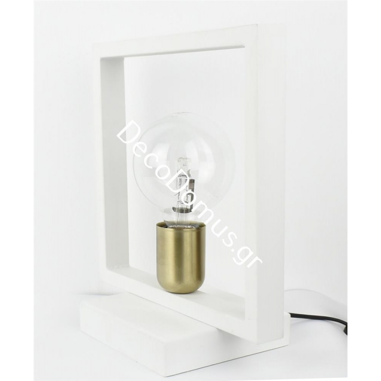 ΦΩΤΙΣΤΙΚΟ ΕΠΙΤΡΑΠΕΖΙΟ ΛΕΥΚΟ Μέταλλο 25*14*28