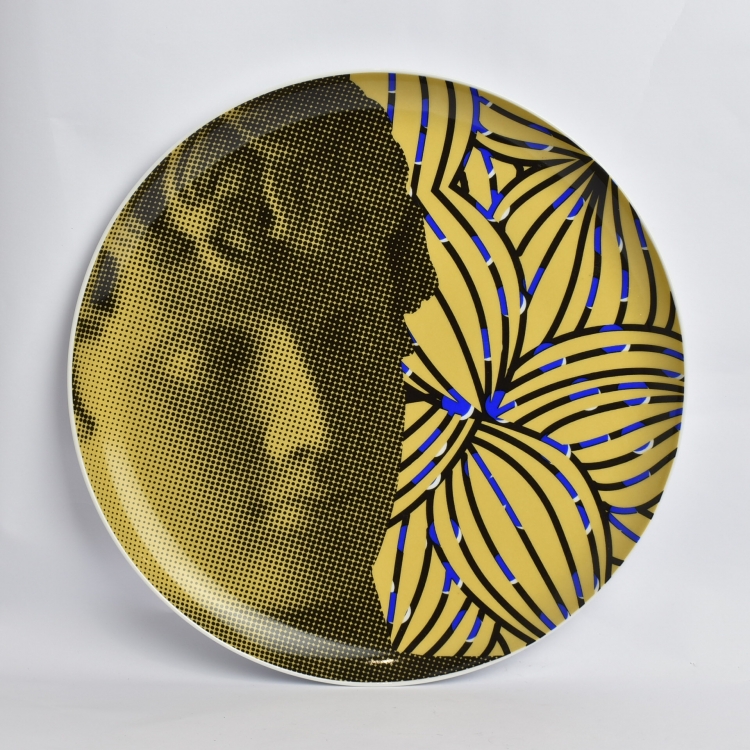 ΠΙΑΤΟ ΤΟΙΧΟΥ ΔΙΑΚΟΣΜΗΤΙΚΟ ENJOY THINKING ANTINOOS Πορσελάνη Φ30