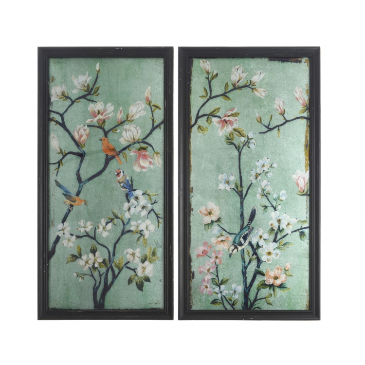 ΠΙΝΑΚΑΣ ΒΕΡΑΜΑΝ ΜΑΥΡΗ ΚΟΡΝΙΖΑ ΜΕ ΠΟΥΛΙΑ Ξύλο 80*40